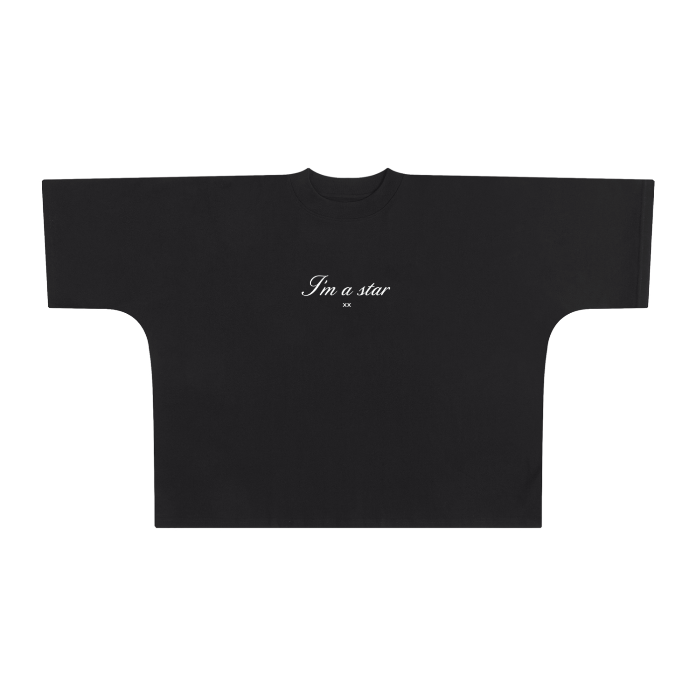 STAR — Black Signature Oversized Heavyweight T-Shirt