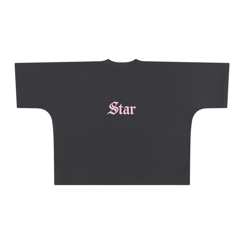 STAR — Grey Signature Oversized Heavyweight T-Shirt