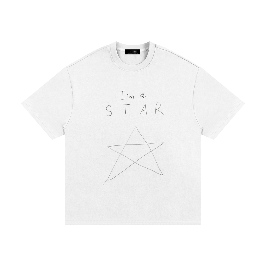 STAR — Handwritten Edition Oversized Heavyweight T-Shirt