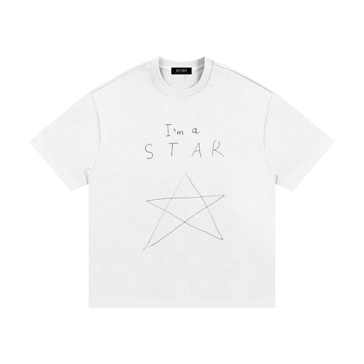 STAR — Handwritten Edition Oversized Heavyweight T-Shirt